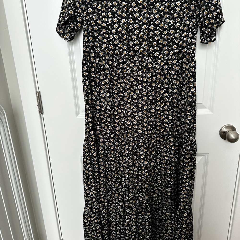 Black Floral Maxi Dress